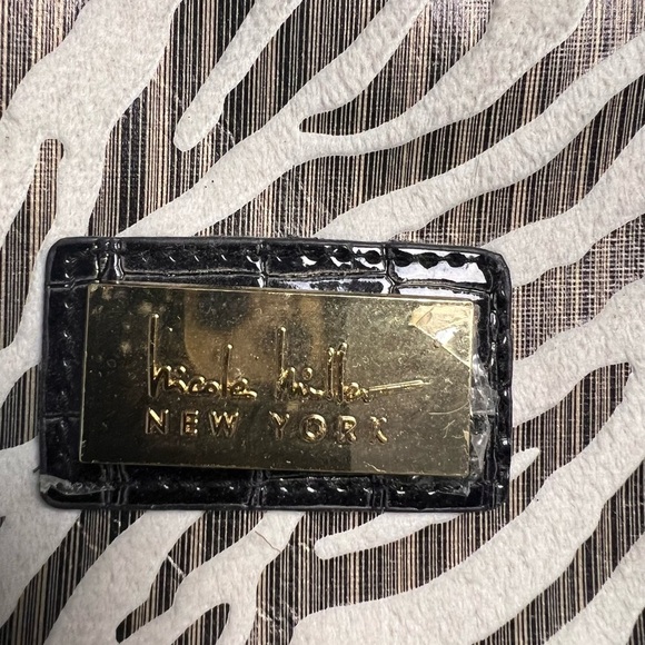 Nicole Miller New York Tote Bag Zebra Pattern Large Shoulder tote bag Gorgeous! - Picture 6 of 9